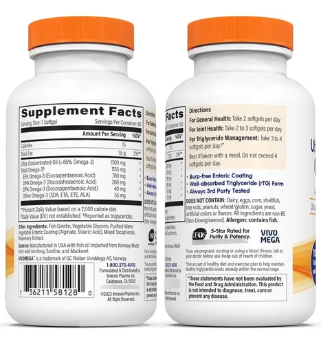 Suplemento Aceite Pescado Omegavia Ultra Concentrated Omega