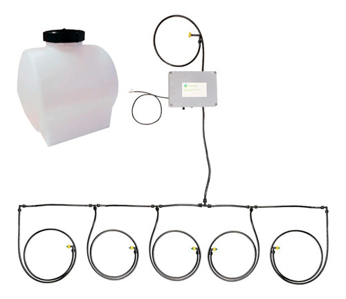 Kit Aplicação De Inoculante Para Trator 5 Bicos 50 Litros