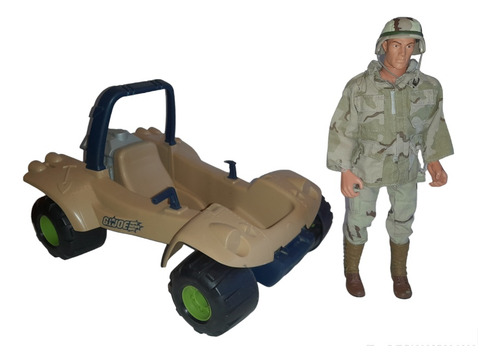 Gi Joe Figura 12 Con Vehiculo Buggy Hasbro 1996 (Usado)