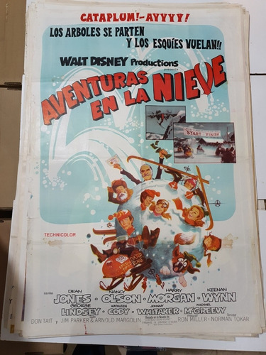 Afiche De Cine Original-w.disney-aventuras En La Nieve-1717