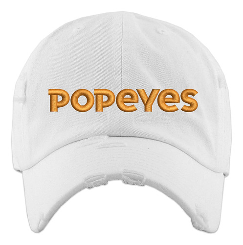 Popeyes - Gorra De Pollo Bordada Ajustable