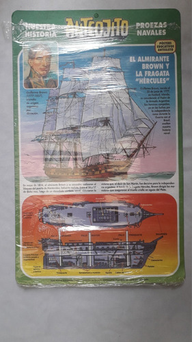 Lamina Antigua Carton Revista * Anteojito * Almirante Brown