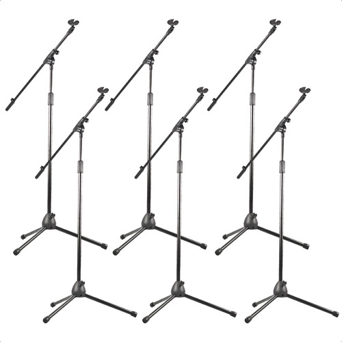 Soporte Pie Microfono Profesional Plegable Jirafa Pipeta X 6