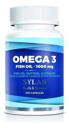 Omega 3 Fish Oil Sylab 1000mg 100 Caps Sabor Neutro