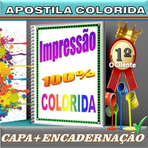 Impressão 3 Apostilas A5#602 Pág Color) Fr&ver + S/enc 