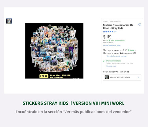 54 Photocards Stray Kids - Mini World 2023