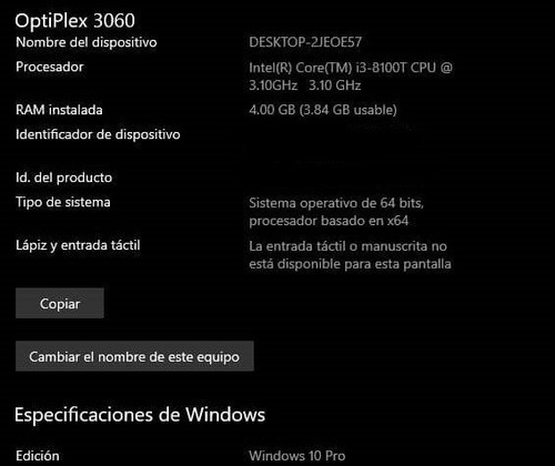 Imagen 4 de 4 de Computadora Dell Optiplex 3060