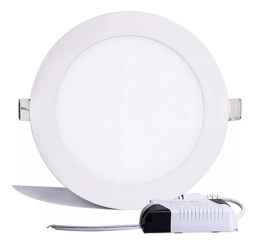 Lámpara Plafón 12w Led 6500k Saturno Ii 180° Iluminación