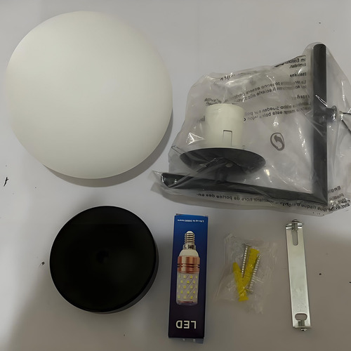 Lámpara Led De Pared Globo Bola Cristal Mate De 60w
