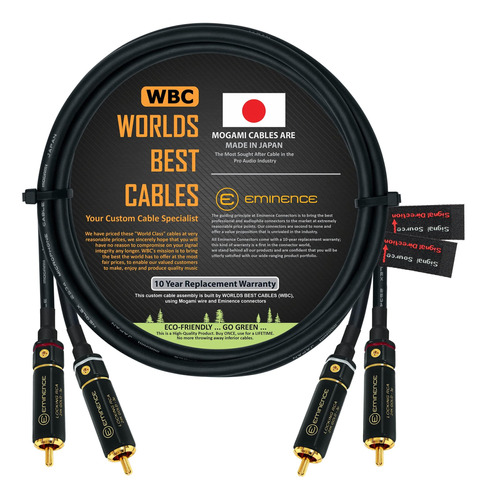 Los Mejores Cables Del Mundo 4.5 Pies - Par De Cables De Int