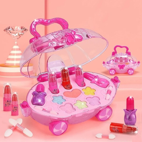 Juego De 2 Set De Maquillaje Para Niñas Princisa Belleza Cos