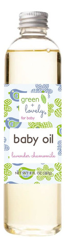 Green + Lovely Aceite Hidratante Para Bebes, Masaje De Piel 