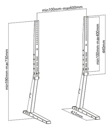 Soporte De Tv Universal, Compatible Con Pantallas Lcd Led De