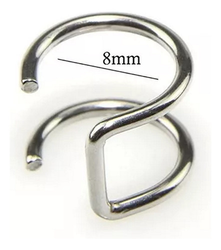 Piercing Clip A Presión Para Labio Y Oreja Set De 3 Unidad