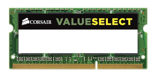 Imagen 1 de 2 de Memoria RAM Value Select color verde  4GB 1 Corsair CMSO4GX3M1C1333C9