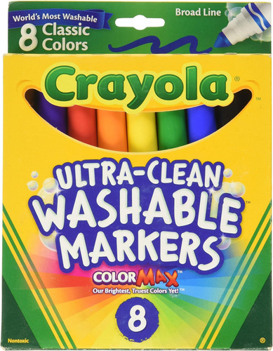 Marcadores Lavables Crayola Broad Line X8u Pack X5