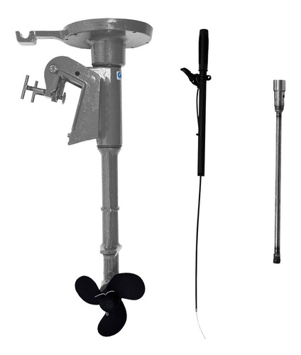 Rabeta Vertical De Barco Girafer P/ Motor Branco B4t Ra1