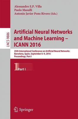 Libro Artificial Neural Networks And Machine Learning - I...