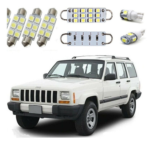 Foquitos Led Interior Luz De Cortesia Jeep Cherokee Xj 85-98