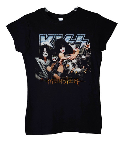 Polera Mujer Kiss Monster Rock Abominatron 