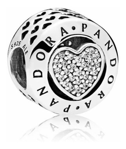 Charm Pandora Corazon Cristales Pandora Plata Ale925