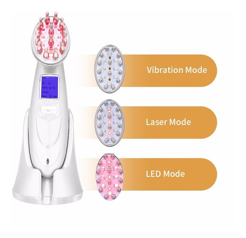 Imagen 4 de 9 de Peine Masajeador Laser Contra La Caida Del Cabello