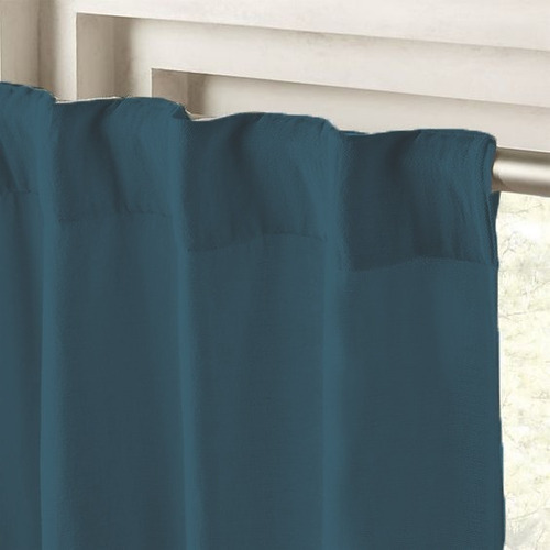 Imagen 8 de 10 de Juego Cortina Tela Blackout Textil 2 Paños 140x220cm Altura