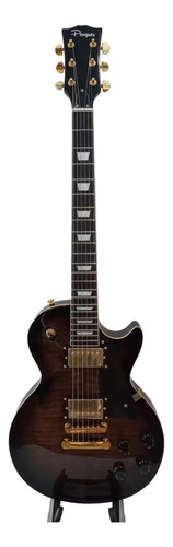 Guitarra Eléctrica Parquer Les Paul Lp100bk Herrajes Dorados