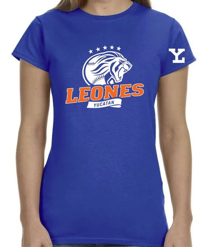 Playera Para Dama Leones De Yucatan Béisbol Mexicano