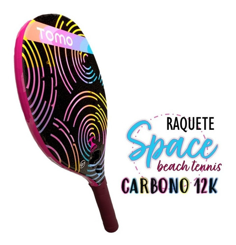 Space Raquete Beach Tennis Carbono 12k Leve E Capa - Tomo