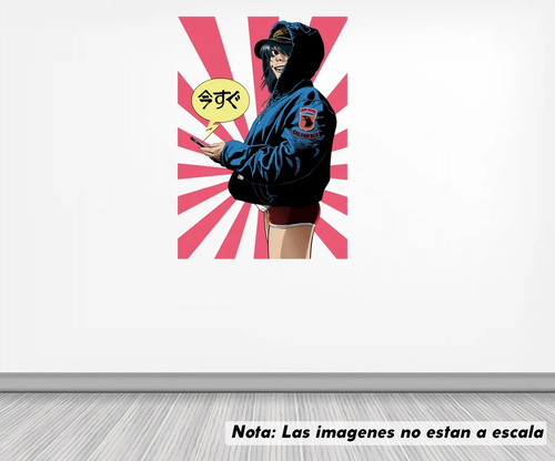 Vinil Decorativo 120 Cm Lado Gorillaz Song Machine Mod 0050