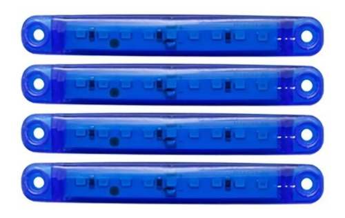 Pack X4 Luz Led Fija Indicadora Lateral Señalizador 12v-24v
