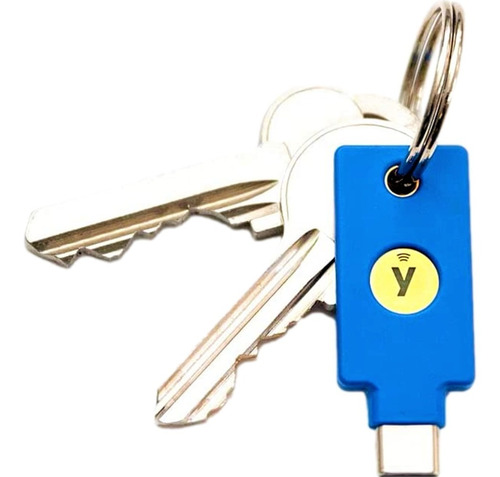 Imagen 2 de 5 de Security C Key Nfc Usb-c Llave Seguridad Yubikey Fido2 U2f!