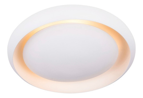 Luminária Plafon Eclipse Luz Indireta 56 Cm De Diâmetro. Cor Branco 127 220