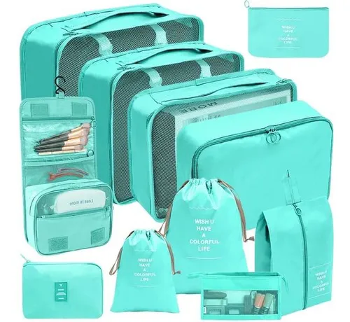 Kit Organizador De Ropa Viajero 11 Piezas
