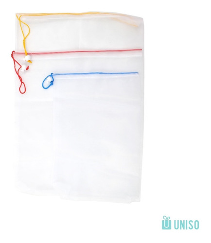 Imagem 2 de 2 de Kit 3 Sacos Para Legumes E Frutas Grande