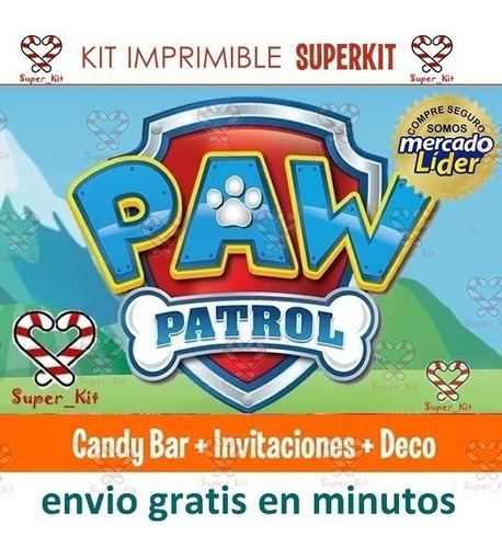 Kit Imprimible Patrulla Canina Paw Patrol Economico