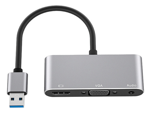 Estación De Acoplamiento Usb 3.0 A Vga 3.5, 3 En 1