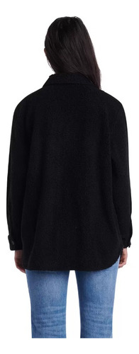 Chamarra Sherpa Basica Mujer Otoño/invierno Casual Abrigador