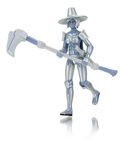 Roblox Boneco Articulado Aven Guerreira Prateada 10cm Sunny