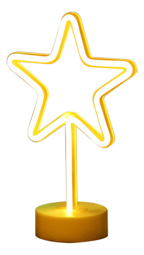 Luces Decorativas Led De Neón En Forma De Estrella De Cinco