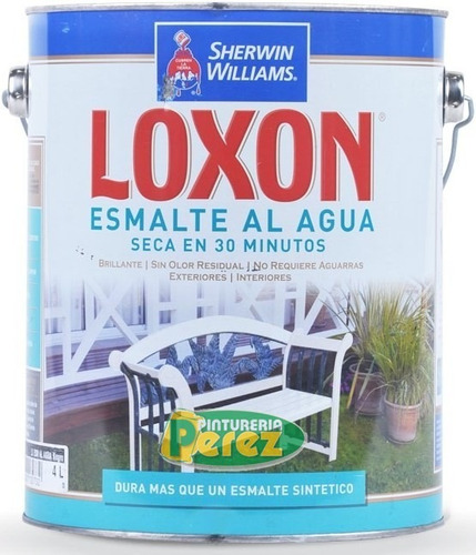 Loxon Esmalte Al Agua 1 Litro Hidroesmalte Sherwin Williams