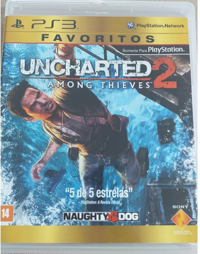 Uncharted 2 Among Thieves Ps3 - Cd Estado De Novo