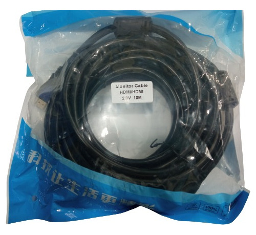 Cable Hdmi-hdmi 10mt Monitor Bajeal Punta Dorada Otiesca