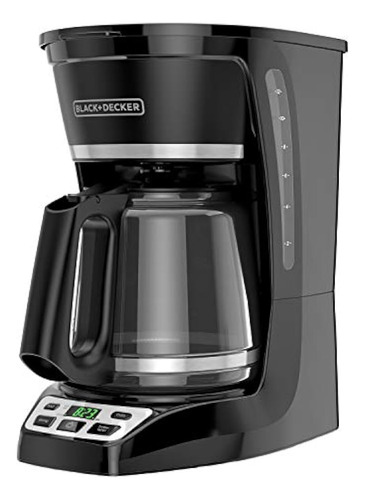 Black + Decker Cafetera Programable De 12 Tazas *, Negra, Cm