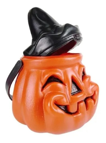 Imagen 6 de 10 de Disfraz Halloween Esqueleto C/ Mascara Y Caramelera Calabaza