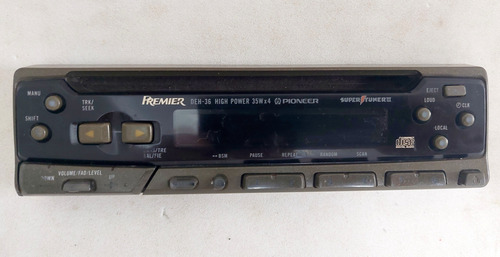 Pioneer Premier Deh-346 Deh-36 Somente A Frente Funcionando (Usado)