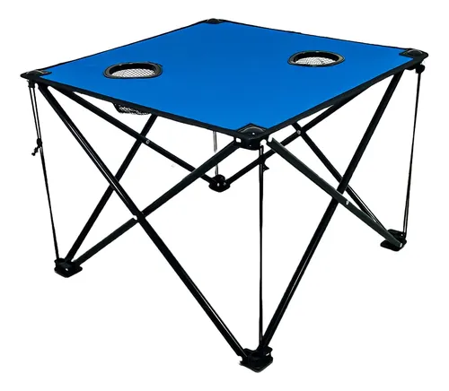comprar Mesa Camping De Tala Plegable Con Portavasos Bolso
