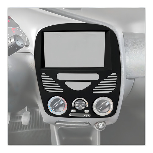 Moldura 2 Din Fiat Siena 2002 A 2014 Preto Dvd Mp5 Fiamon