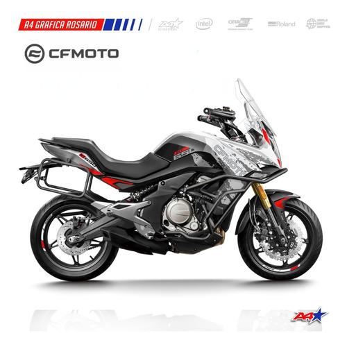 Calcos Cfmoto Mt650 Mt 650 Diseño Adventure M Rojo 650mt